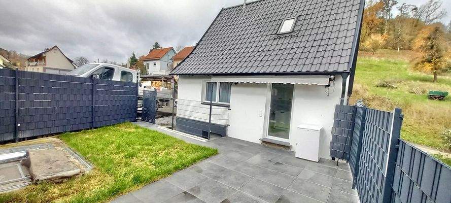 Haus Terrassenansicht