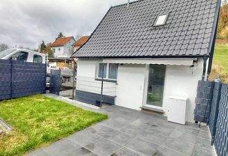 Haus Terrassenansicht