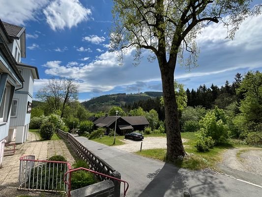 Terrasse mit Blich auf den Bocksberg