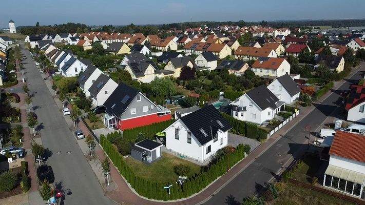 Luftbild mit Wohnumfeld