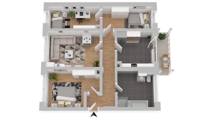 Grundriß #Einrichtungsbeispiel