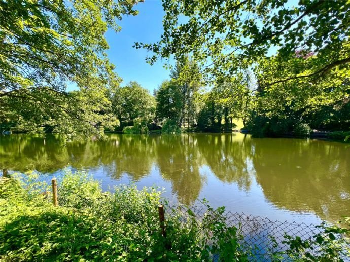 EXKLUSIVE ARCHITEKTEN-GALERIE-HAUSHAELFTE- auf 300 qm Traumgarten dicht GRUNEWALDSEE