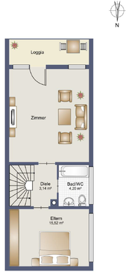 Grundriss 1. Obergeschoss