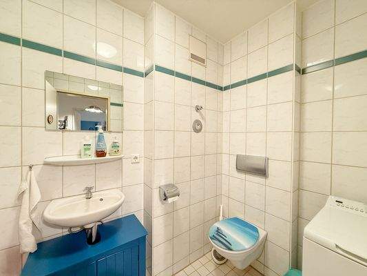 Gäste-WC mit Waschmaschinenanschluss