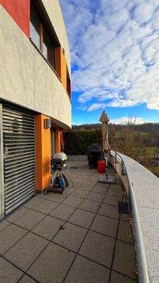 Teilblick auf die Dachterrasse