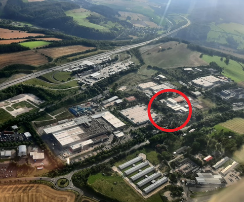 Lage Industriegebiet Krauthausen