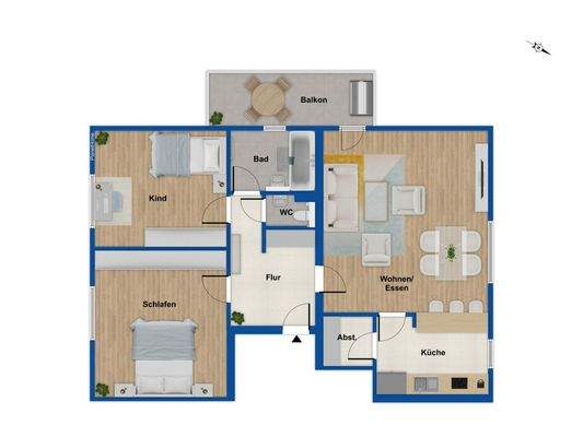 Grundriss 1. Obergeschoss