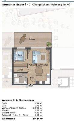 Grundriss Whg. 07