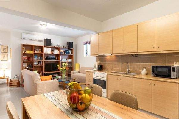 Kreta, Pigianos Kampos: Stilvolle Villa mit beheiztem Pool und Gästestudio in der Nähe von Rethymno zu verkaufen