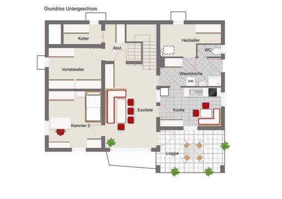 Grundriss Gartengeschoss