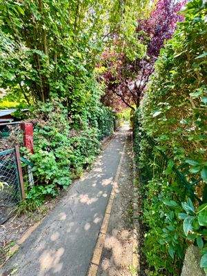 kleiner Privatweg hinter dem Grundstück