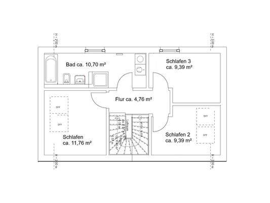 Grundriss Obergeschoss