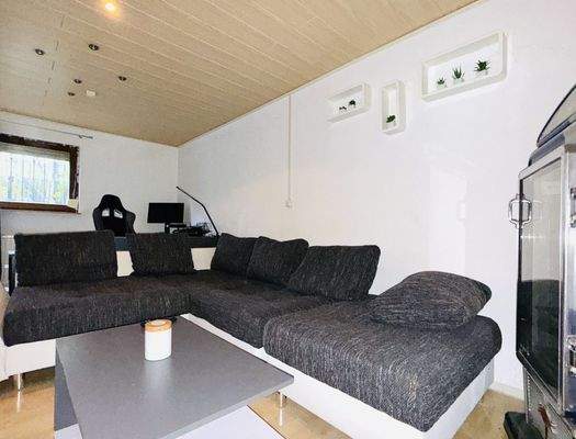 Hobby- Wohnbereich im Untergeschoss