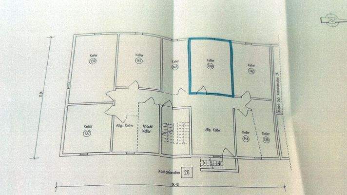 Grundriss Kellerraum