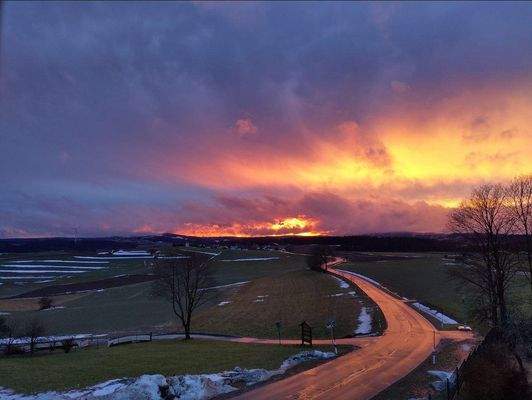 Sonnenuntergang im Westen
