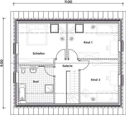 Beispielgrundriss DG