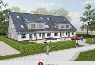 Reihenhausensemble Bollmannsdamm Vorderansicht