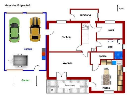 Grundriß Erdgeschoß
