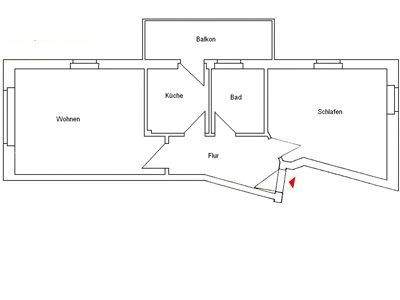rechte Wohnungen Grundriss