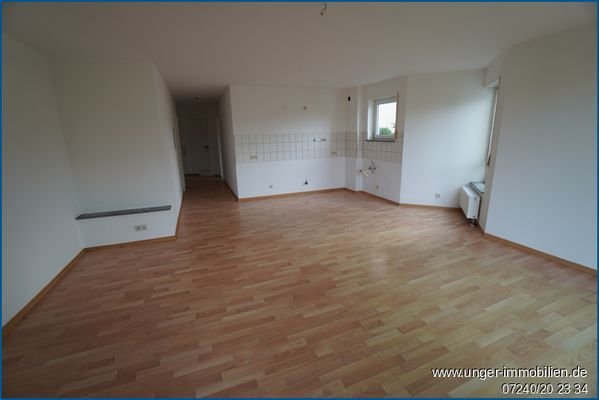 Wohnzimmer mit Küche
