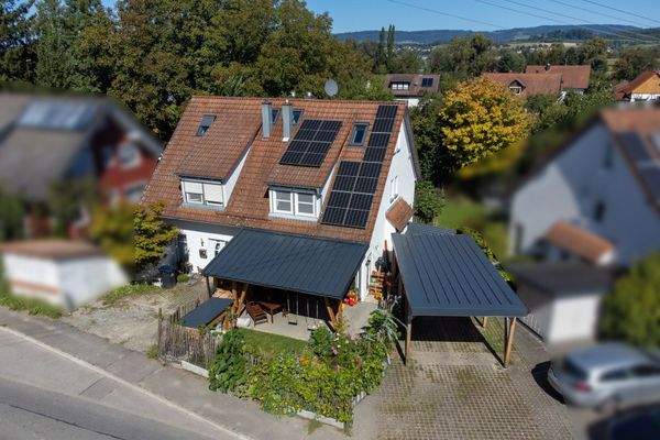 neu angelegter Garten/Carport