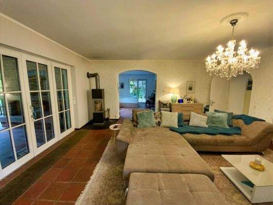 Wohnzimmer mit Kaminofen