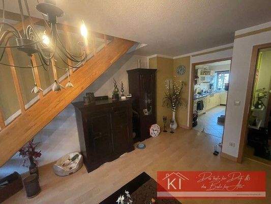 Wohnzimmer mit angrenzend Küche