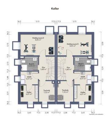 Kellergeschoss Beispiel