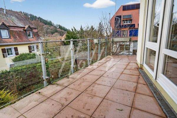 Balkon am Wohnzimmer