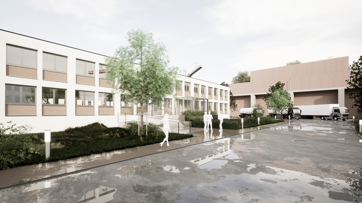 Visualisierung Büro-, Laborgebäude