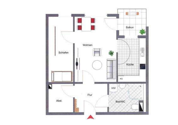 Grundriss FIO ETW Nr. 123