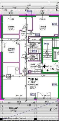 Grundriss - Top 16 - 1. DG