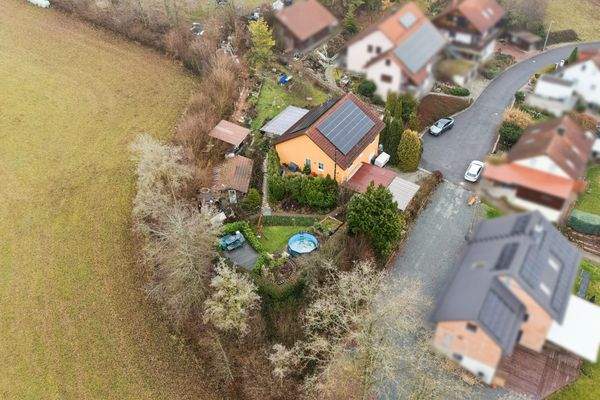 Luftaufnahme des Grundstücks