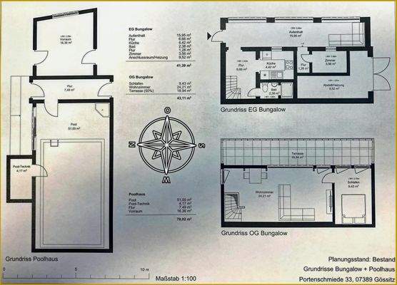 aktuelle Grundrisse und Flächen