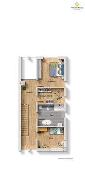 Grundrisszeichnung Obergeschoss