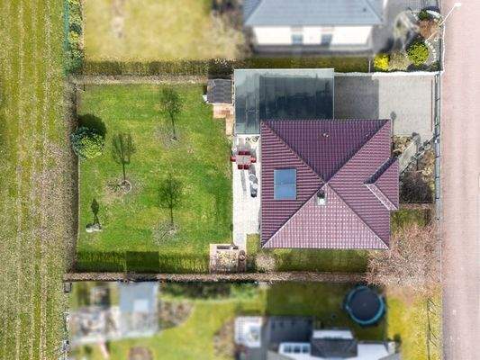 Draufsicht mit der Drohne