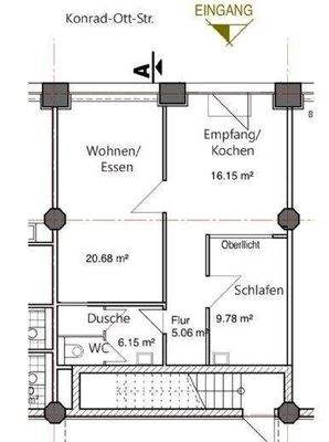 Der Grundriss, einzigartig mit...