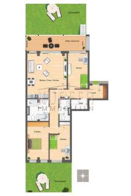 © KUI Terrassenwohnung Erlangen