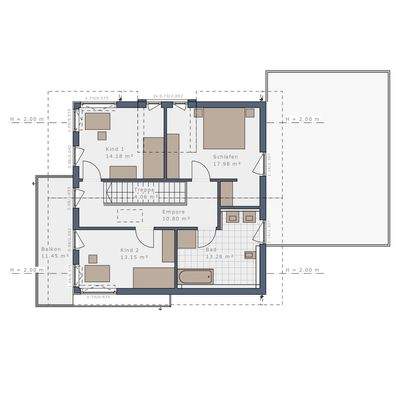 Grundriss Obergeschoss