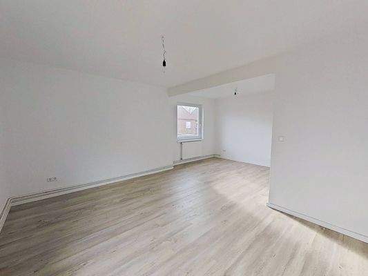 Ansicht II: Wohn-und Esszimmer