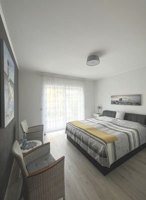 Schlafzimmer mit Terrasse