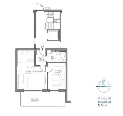 Grundriss - ca. QM-Wohnfläche
