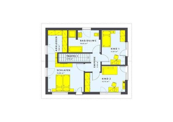 Familienfreundlicher Grundriss