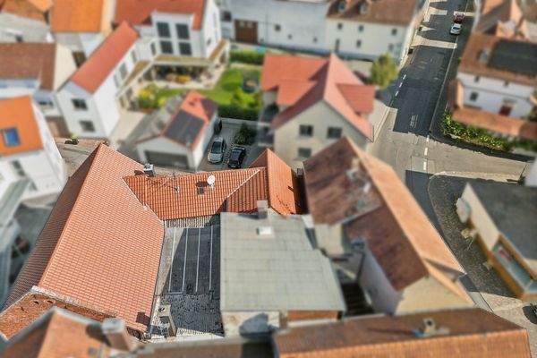 Dachansichten des Gesamt-Ensembles Rückseite