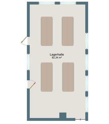 Grundriss Lagerhalle