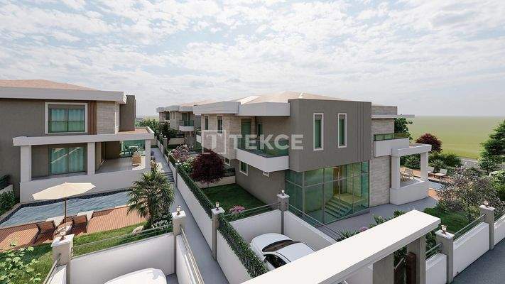 Villas with Private Swimming Pools and Gardens in Manavgat