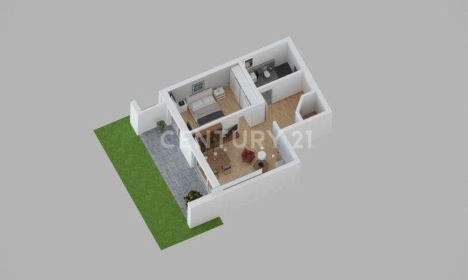 3D Grundriss (visualisiert)