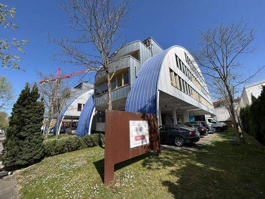 Seitenansicht des Gebäudes