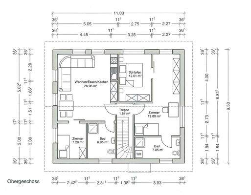 Grundriss Obergeschoss