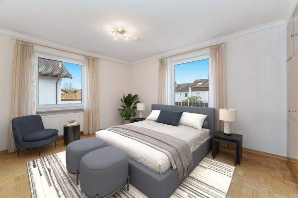 Schlafzimmer OG mit Staging